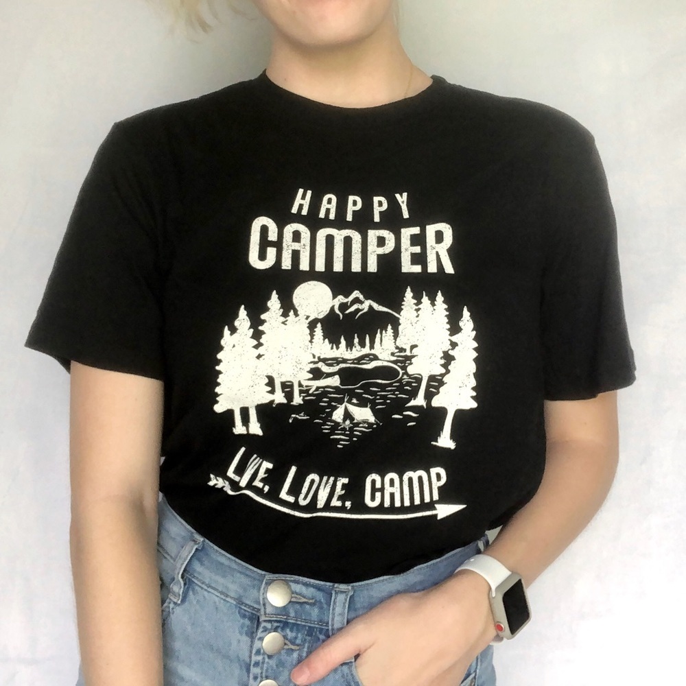 Happy Camper NWOT Graphic Tee